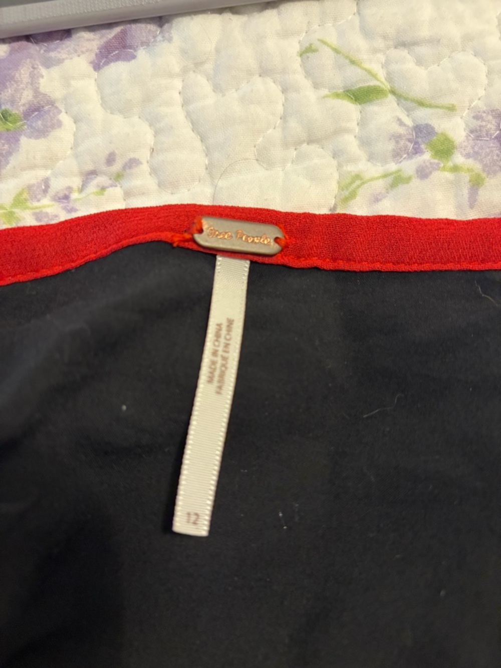 Free People Black maxi skirt with - Picture 2 of 3